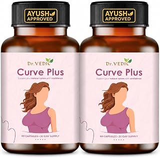 Breast Support Capsule Ayush Approved | 100% Pure & Natural | Ayurvedic Herbs like Ashwagandha 60 Capsules (Pack Of 2)