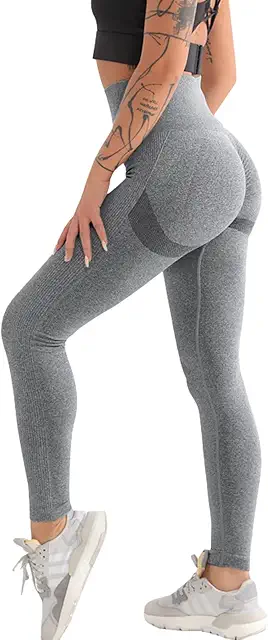 Women's Seamless Push-Up High Waist Yoga Leggings with Butt Scrunch for Fitness