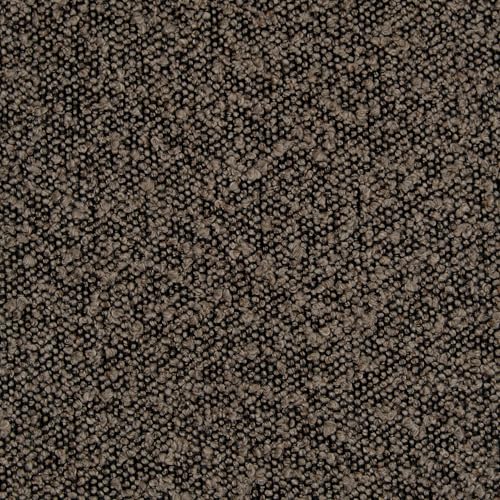 Image of HomePop 19 inch Modern Channel Tufted Ottoman - Dark Brown Boucle