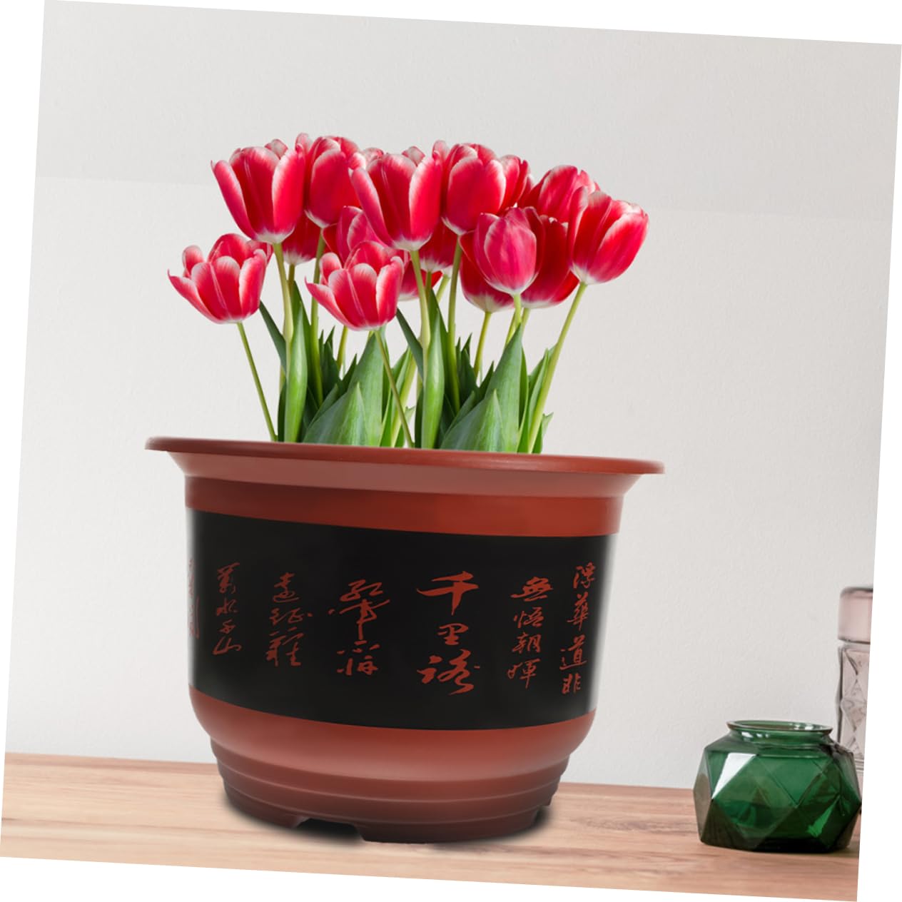 BESPORTBLE Lot De 2 Pots De Fleurs pour Orchidées Drainage Décoration Extérieure en Plastique pour Jardin Intérieur