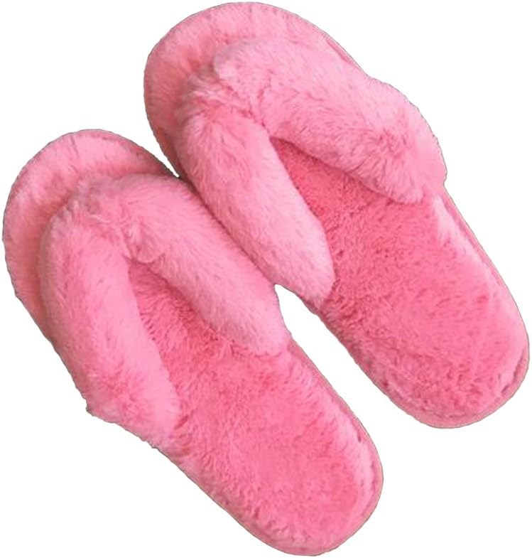 Women's New Plush flip-Flop Indoor Slippers Thong Slipper