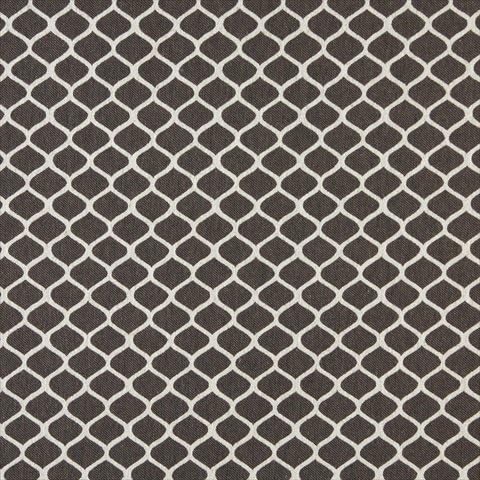 Designer Fabrics K0008D 54 pulgadas de ancho gris pardo y blanco roto44; Modern44; tela de tapicería de calidad de diseñador geométrico