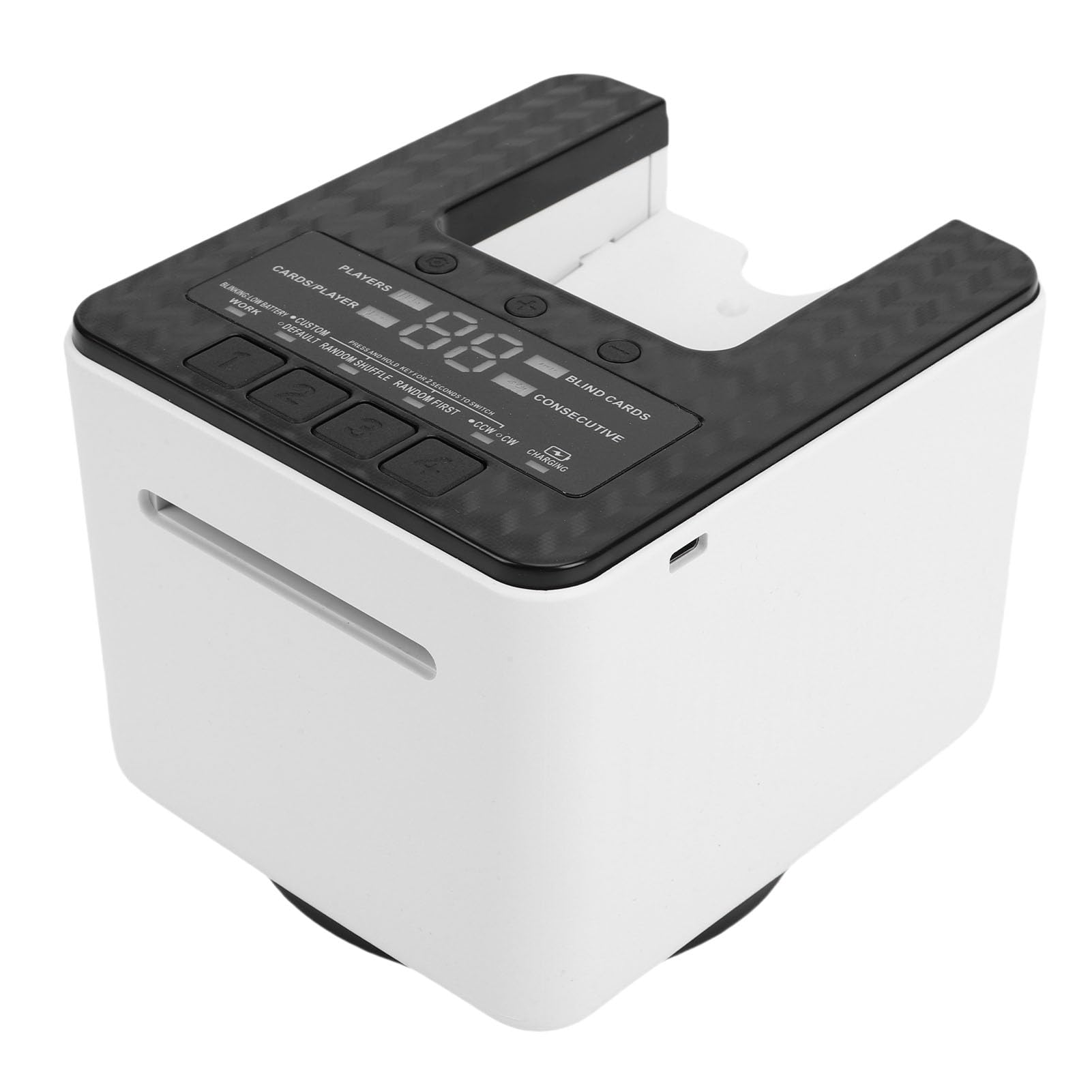 GLOGLOW Mescolatore Automatico di Carte e Distributore di Carte Mescolatore Portatile Ricaricabile con Batteria da 4000 mAh capacità di 2 Mazzi per Serate di Gioco in Famiglia di Poker