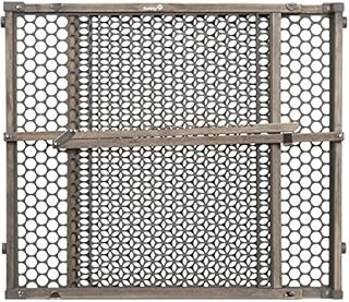Safety 1st Vintage Wood Baby Gate with Pressure Mount Fastening (Gray)