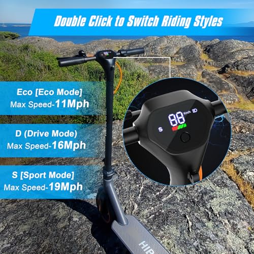 Image of Hiboy S2 /S2 MAX Electric Scooter, 40.4 Miles Range & 19 Mph | 500W Motor, 10 inch Self-Sealing Tire E-Scooter, Folding Commuter & Dual Braking System Electric Scooter for Adults