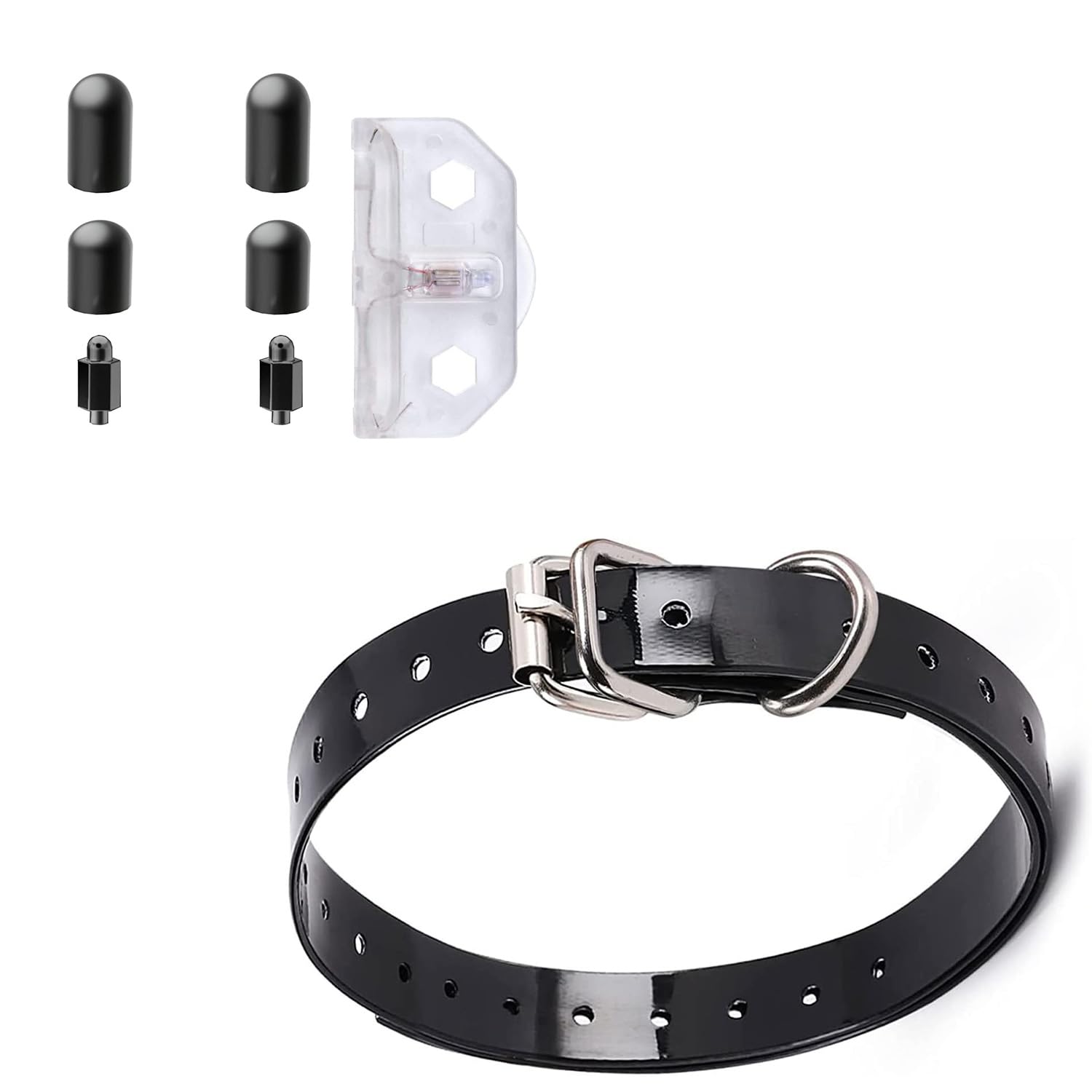 Heaflex PU Dog Collar, Adjustable Soft Collar for Dogs, Silicone Conductive Cover, for D8 Series