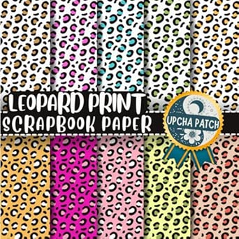 Leopard Print Scrapbook Paper: Double-Sided Decorative Craft Papers For ...