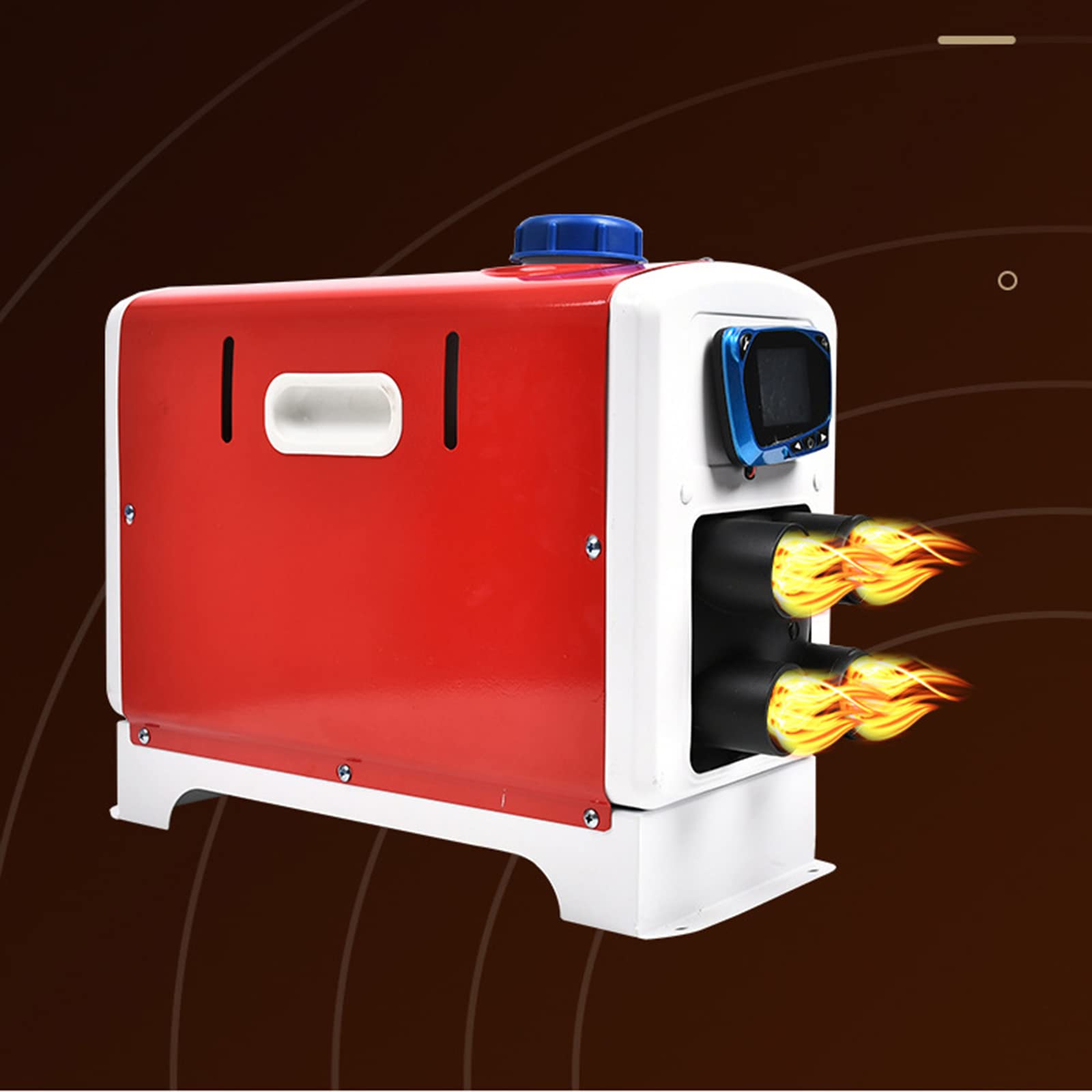 Nagrzewnica powietrza Diesel 24 V, wielofunkcyjna, nocna, 8 kW, z pilotem zdalnego sterowania, termostatem LCD, monitorem do samochodów ciężarowych, łodzi i autobusów - 8 kW - 24 V