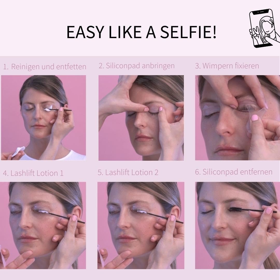 fleeky Augenbrauen & Wimpernlifting Set: Vegan und ohne Tierversuche - Lash & Brow Lifting Kit für natürlichen ausdrucksvollen Wimpernschwung & perfekt gestylte Brows