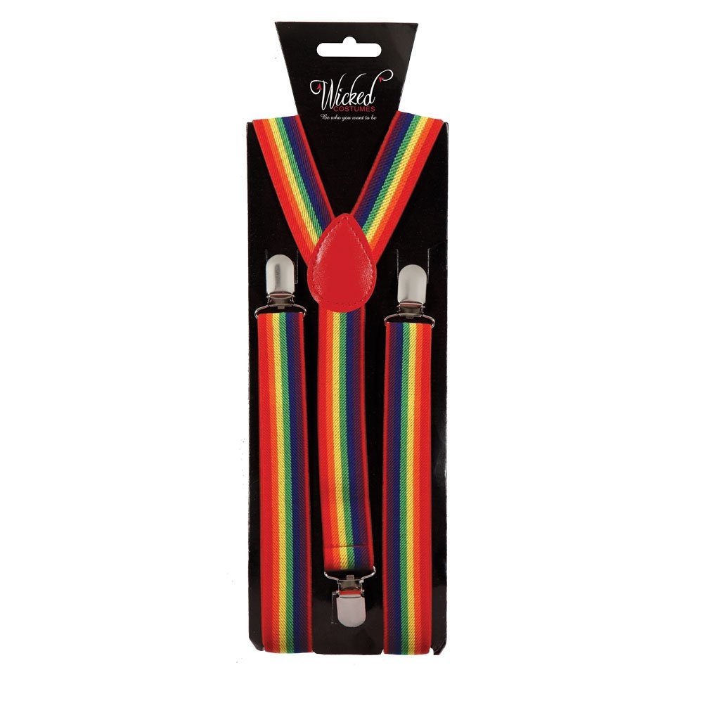 Wicked Costumes Unisex Rainbow Wickd Costumes Adult Adjustable Braces Fancy Dress Accessory
