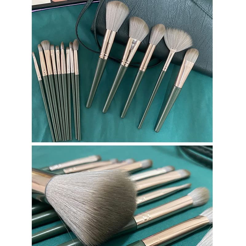 MADALIAN Makeup Brush Set Brush with Storage Bucket Beauty Tool Loose Powder Brush Foundation - Image 4