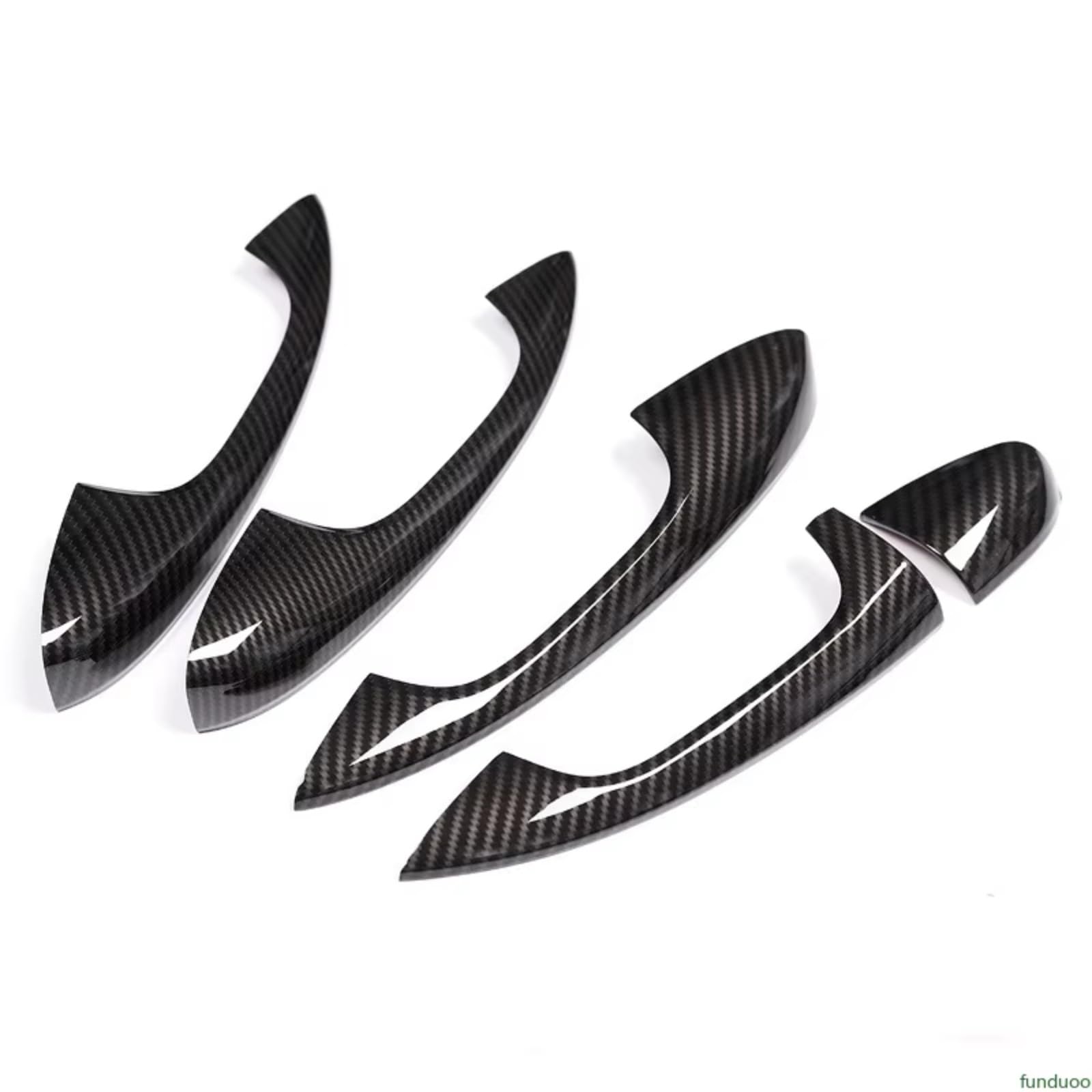 Zcxfdthf Carbon Fibe Door Handle Covers Part Compatible With Benz For W177 2019-2024 For W247 2020 2021 2022 2023 2024 Car Door Handle Cover Exterior Trim Set(Carbon Fibe)