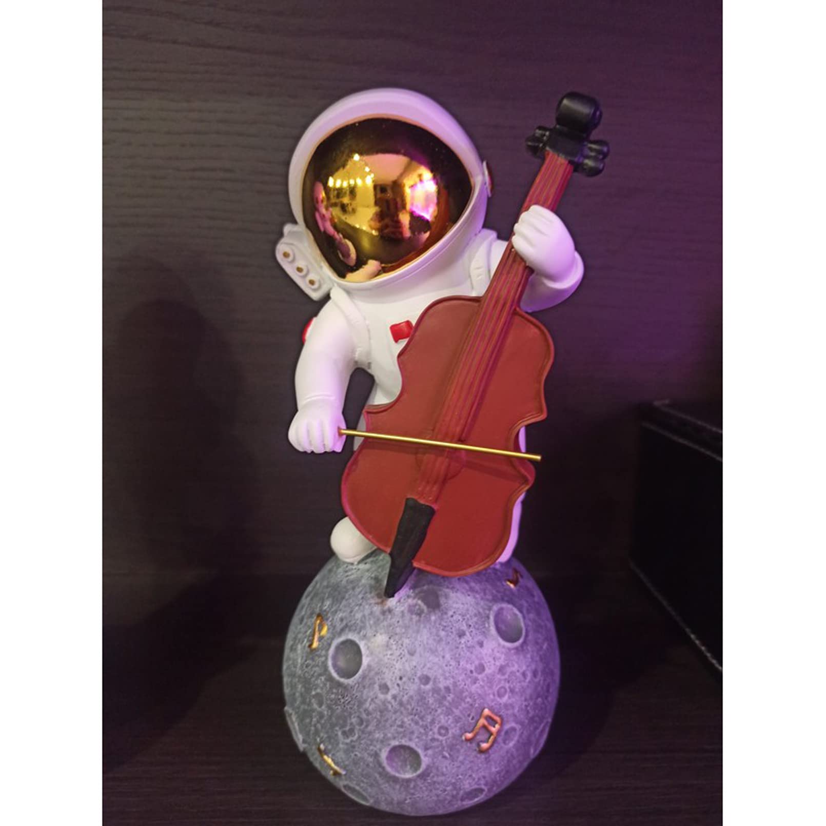 Centros de mesa for oficina, hogar, cocina, decoración de oficina, escultura tocando música, figura de astronauta, decoración artística de astronautas frescos, figura espacial, adorno, estatuas de ast