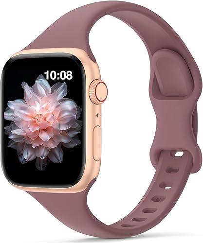 Correa delgada compatible con correas de Apple Watch de 1.575 in 1.496 in 1.614 in 1.654 in 1.732 in 1.772 in 1.929 in, para mujeres y hombres,
