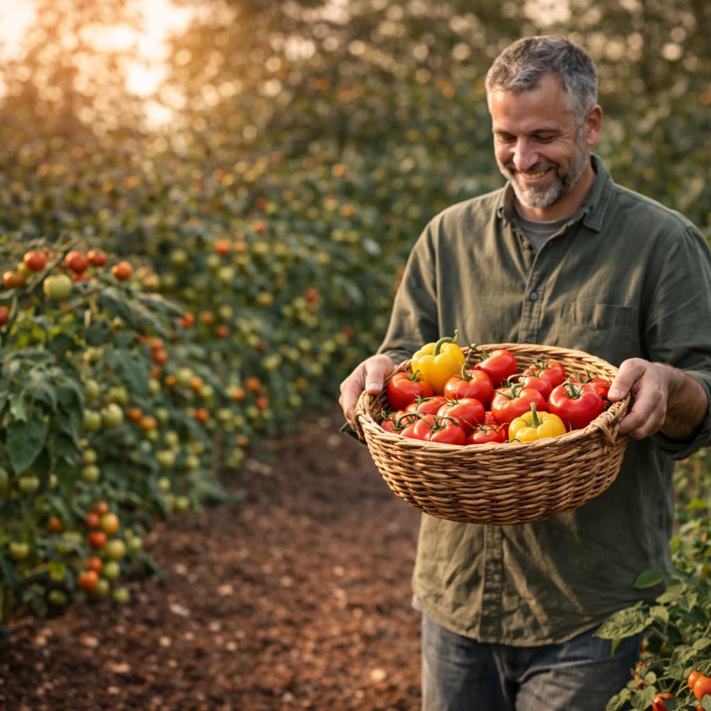 GiDeli Tomatendünger 20 kg - Granulat 8-8-19 Für Tomaten & Paprika | Kali für kräftige Früchte, chloridarm, Gemüsedünger für Gärtnerei und Anbau, Bedarf je Kultur