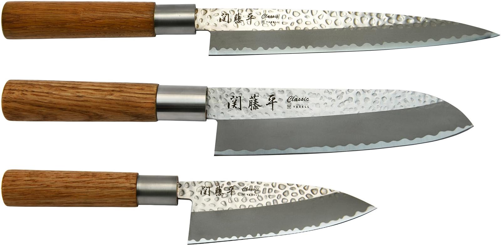 Amazon｜ヤクセル 関藤平 Classic 3点セット (三徳包丁、刺身包丁、小