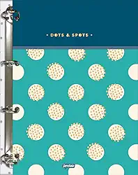 Jandaia - Caderno Argolado Cartonado Colegial Dots & Spots 160 folhas
