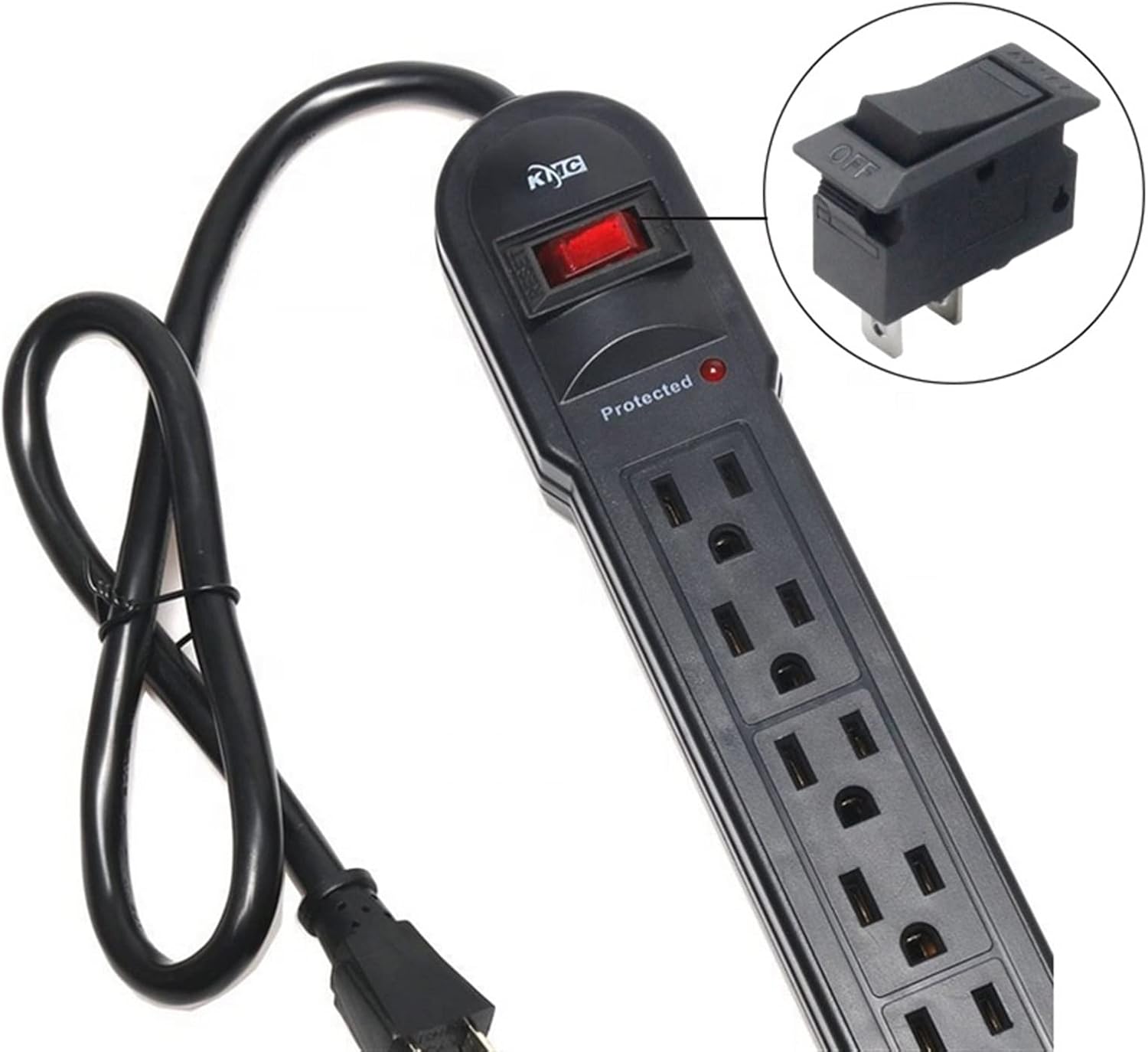 MOBYAT 4 Sets Rocker Switch Circuit Breakers for 94N Series 8A Thermal Overload Protector for Power Strip (Size : 16a)