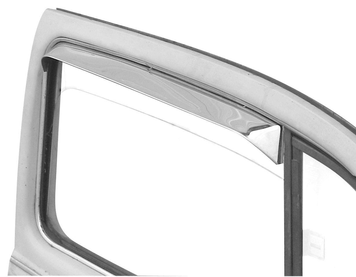 Window Vent Shades, Stainless, for Beetle 65-77, Pair, Compatible with Dune Buggy