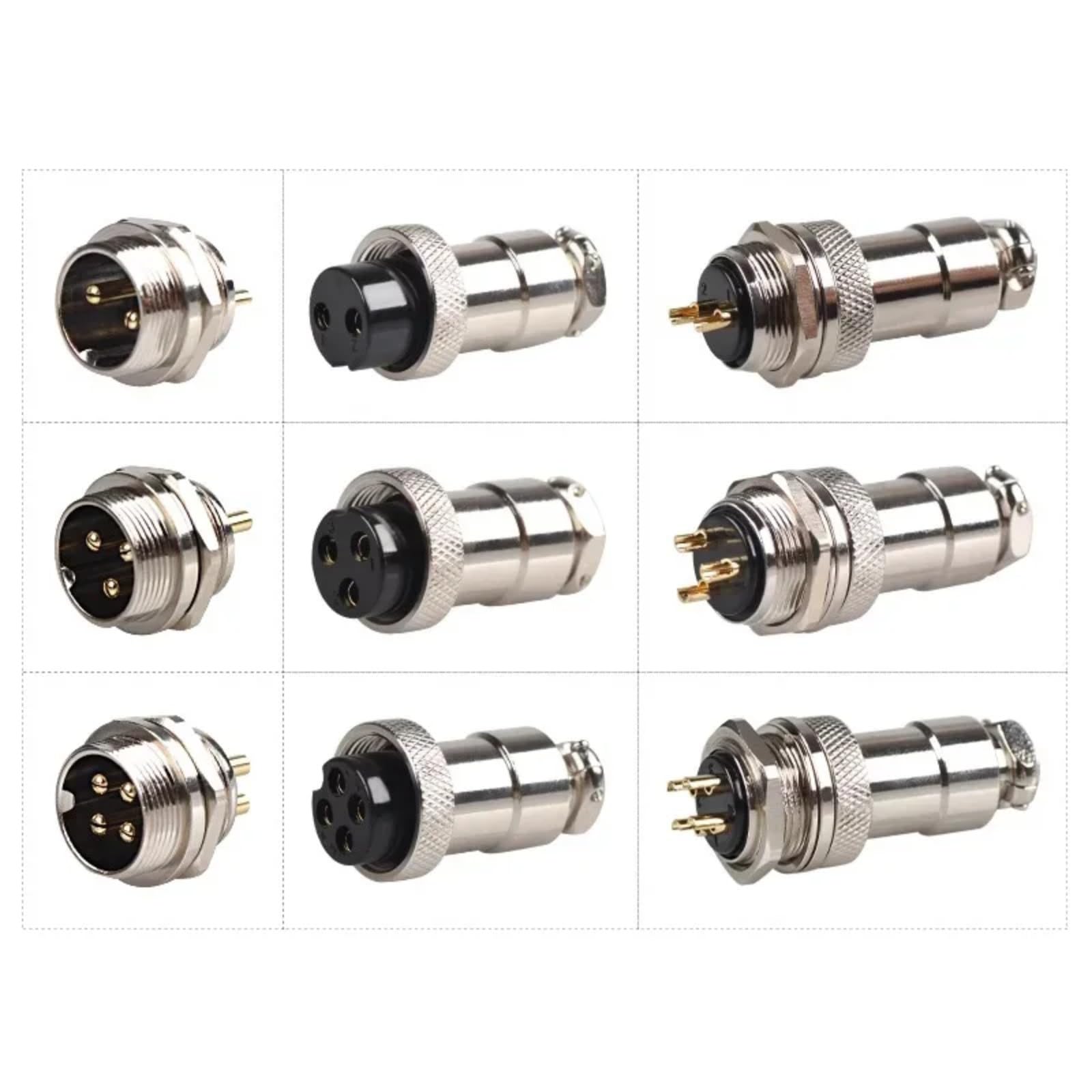 GX20 Plated Aero Plug Soldadura(GX20 PD 20 sets 10P)