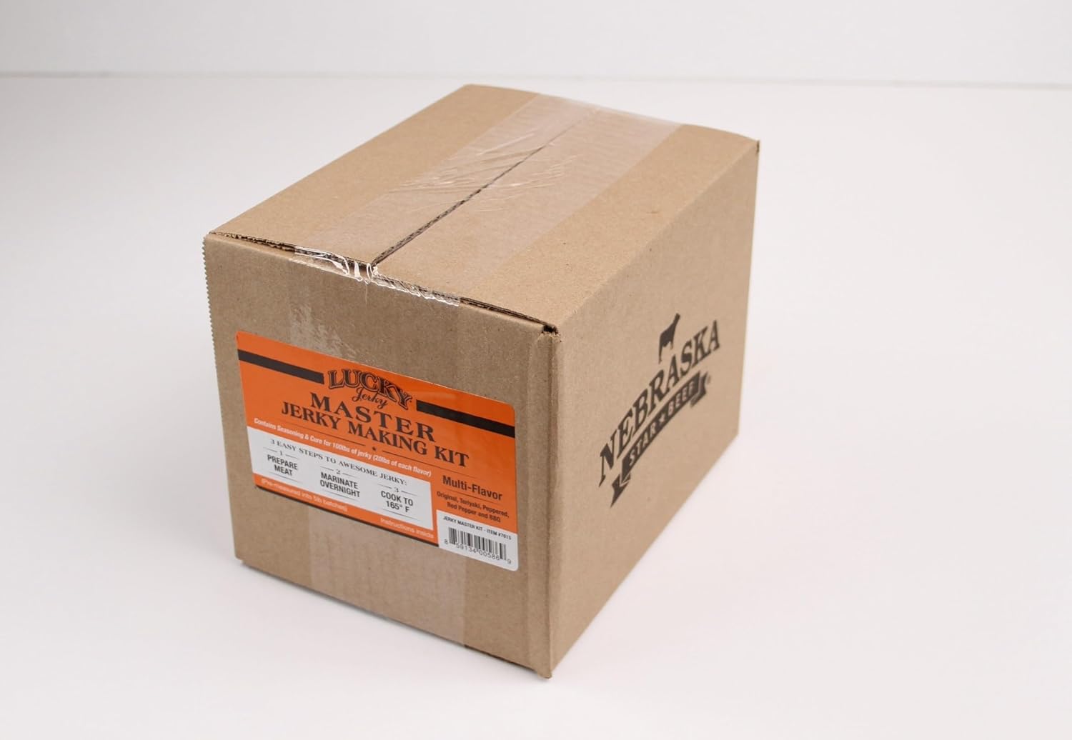 Lucky Beef Jerky DIY Jerky Seasoning and Cure Kits - Master Pack with Five Flavors | Make Your Own with Peppered, Red Pepper, Teriyaki, BBQ, and Original- Season 100lbs of Meat