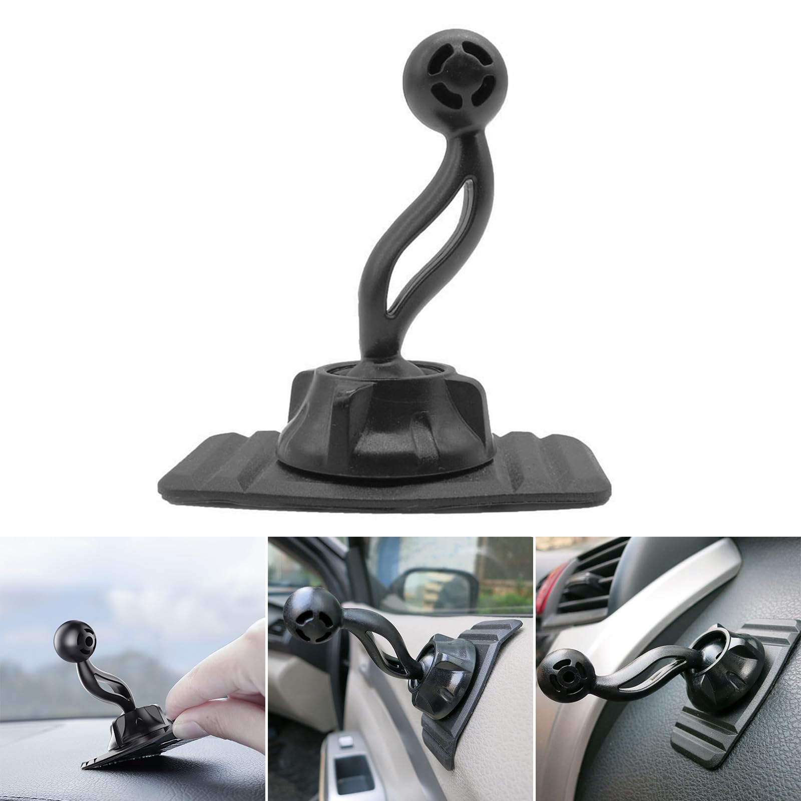 HEYZAKKA Dashboard Pad Mounting Disk Adhesive Rotatable Stickers for Suction Cup Car Phone Holder & Windshield Dashboard