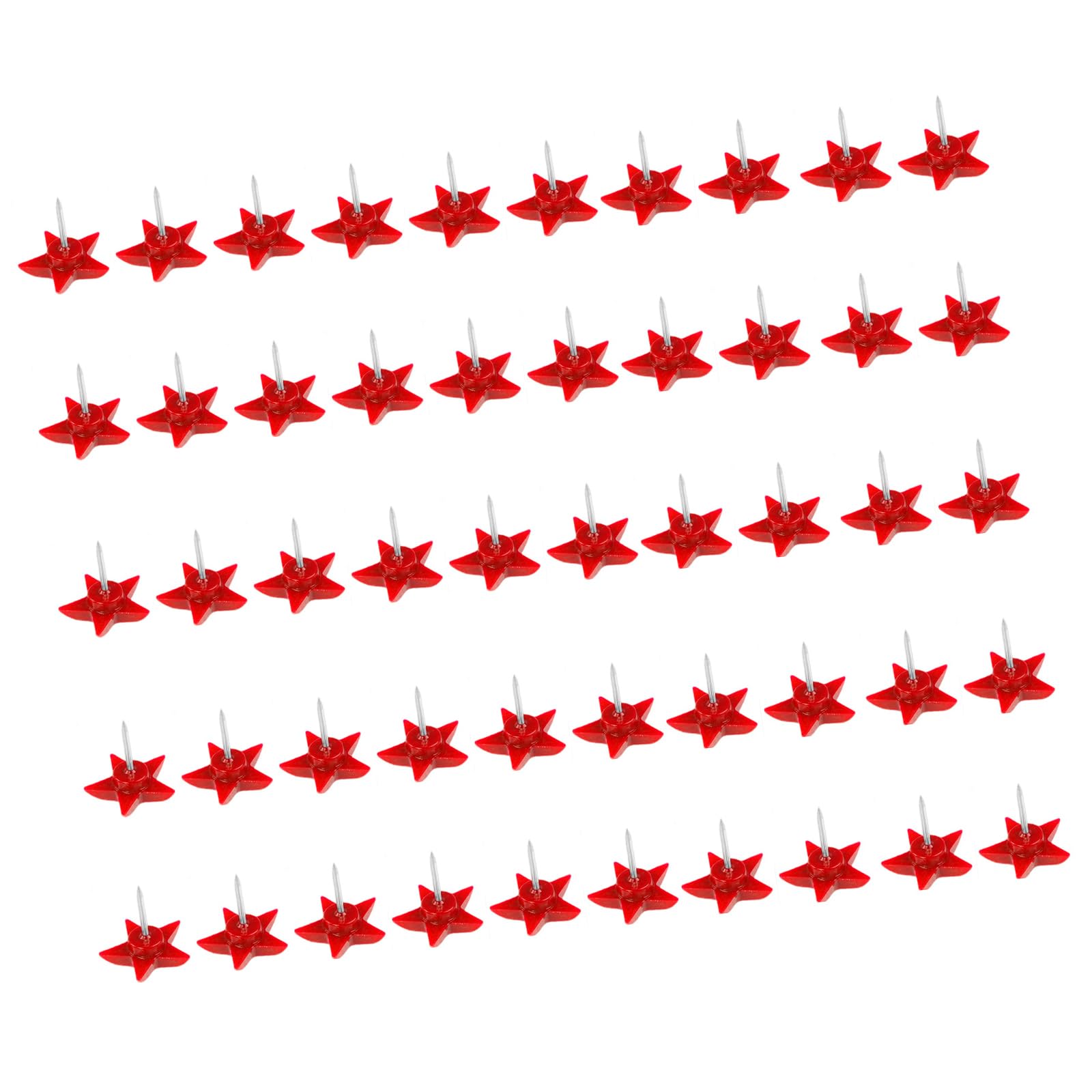 carotoe 100Pcs Star Head Push Pins Cork Notice Board Thumb Tacks Drawing Pins Five Pointed Star Pushpin for Bulletin Boards Thumb Tacks for Poster