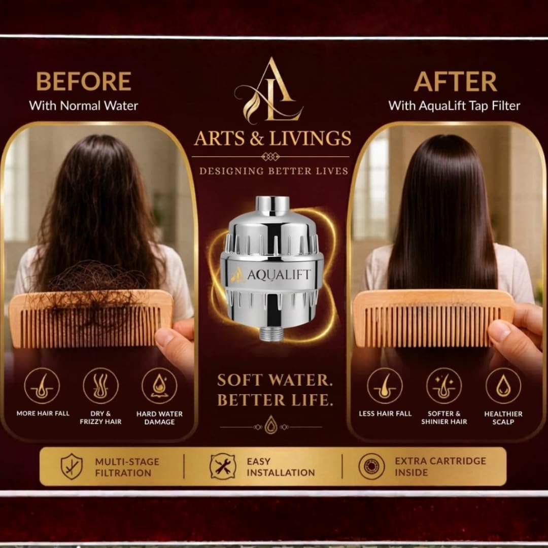 AquaLift Hard Water Filter - Shower Filter -5 AquaLift Hard Water Filter - Shower Filter -5