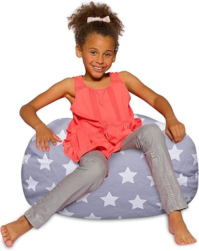 Miniatura 296 de Posh Creations - Sillón puff para niños, adolescentes y adultos, incluye funda extraíble y lavable a máquina, grande de 38 pulgadas, piel de conejo