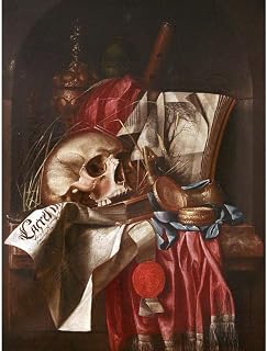 Wee Blue Coo Painting Gysbrechts Vanitas Skull Still Life Unframed Wall Art Print Poster Home Decor Premium