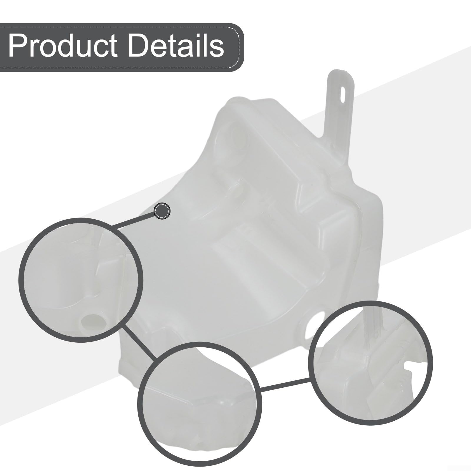 FACAIIO Depósito de líquido limpiaparabrisas para Mercedes para automóviles Benz ML320 ML350 ML430 ML500 ML55 1998-2005, diseño de 3 puertos