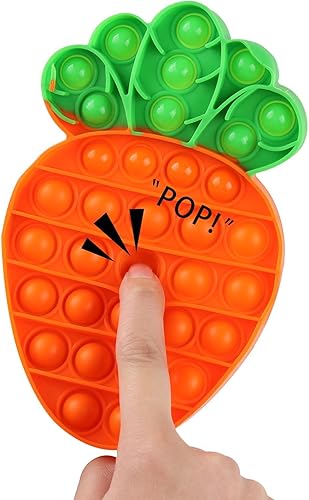 Miniatura 9 de Paquete de 4 juguetes sensoriales de silicona con frutas, juguete de burbujas para presionar, alivio del estrés para autismo, ansiedad, juguetes