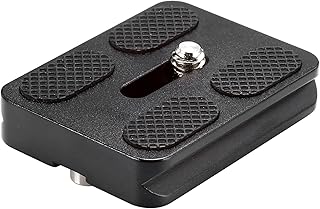 NEEWER Universal Arca Type Quick Release Plate All Metal with 1/4 Inch Screw Fits Standard Arca Type Clamp for Camera Tripod Ballhead (PU50 50mm)