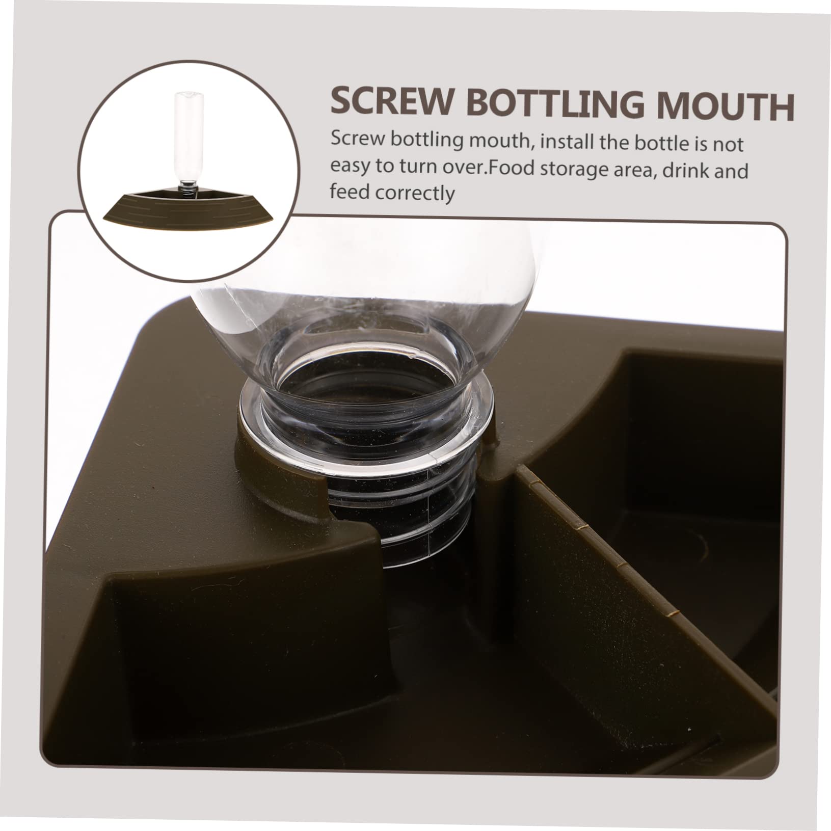 Yardwe 2 Piezas Bebedero para Mascotas Dispensador De Agua Automático Bol Terrarios De Reptiles Reptil Terrario Bebedero para Perros Cuenco De Agua De Serpiente Tortuga Green El Plastico