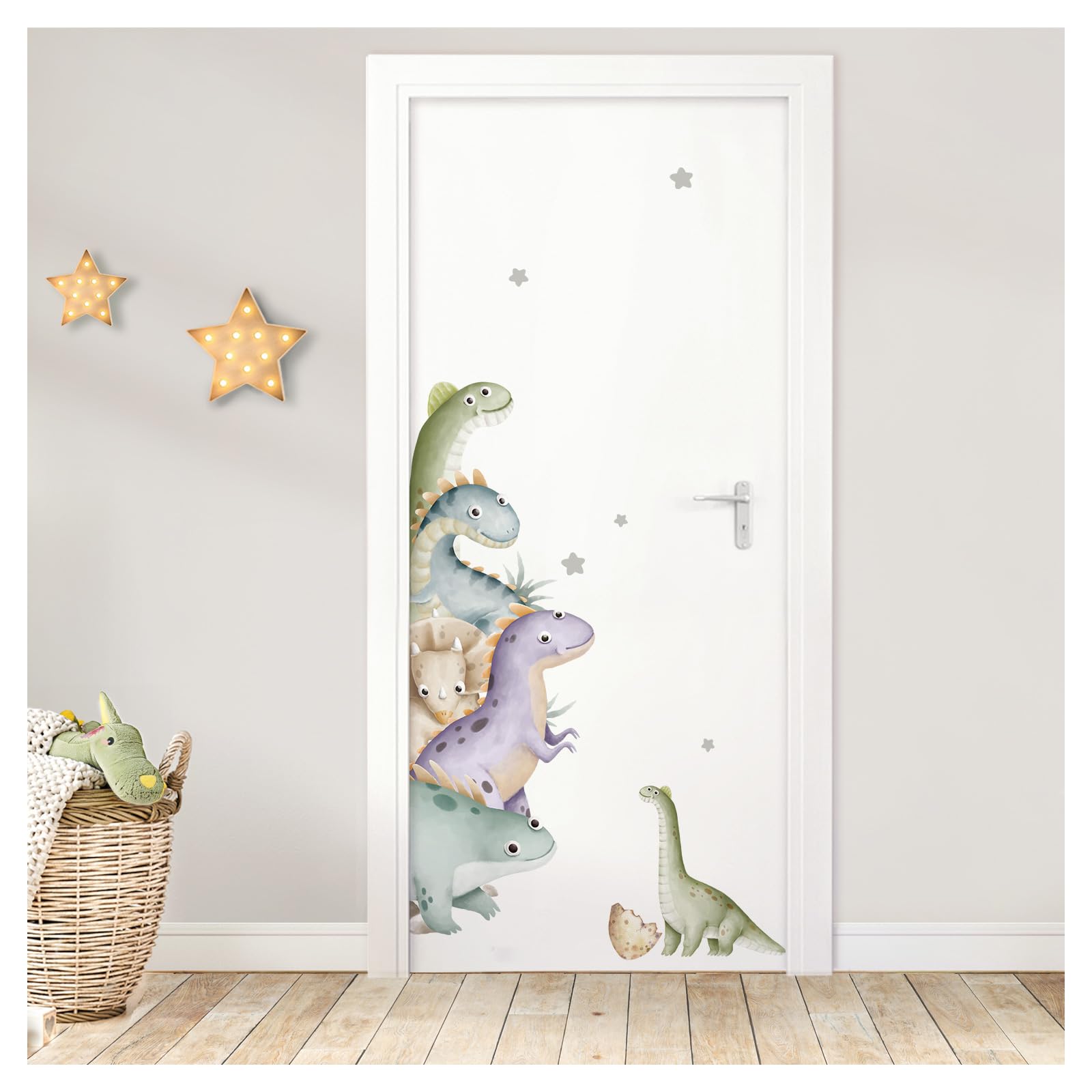 Autocollant de porte dinosaure personnalisé DK1119-01 déco chambre