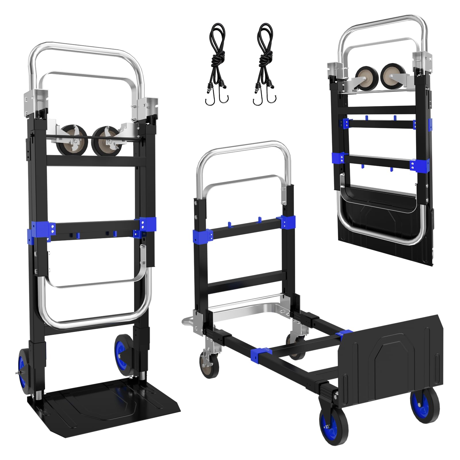 3-in-1 Folding Hand Truck - 600Lbs Capacity -13