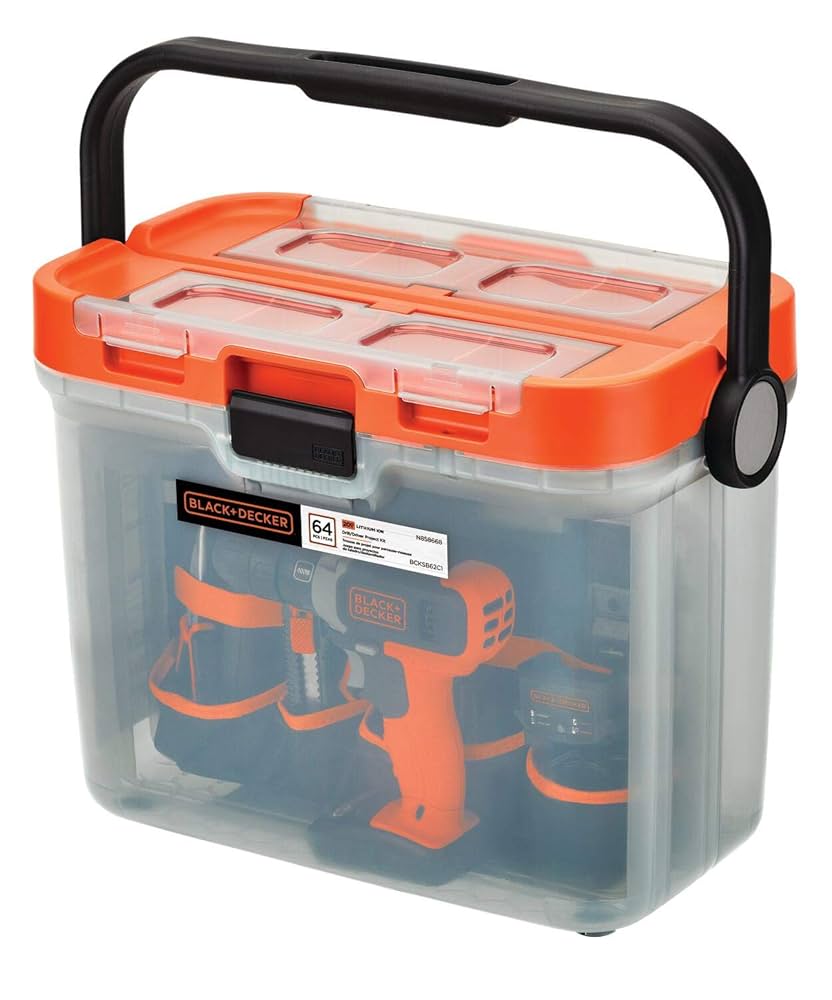 device works フクバコセット Amazon.com: BLACK+DECKER 20V MAX Drill with Home Tool Kit