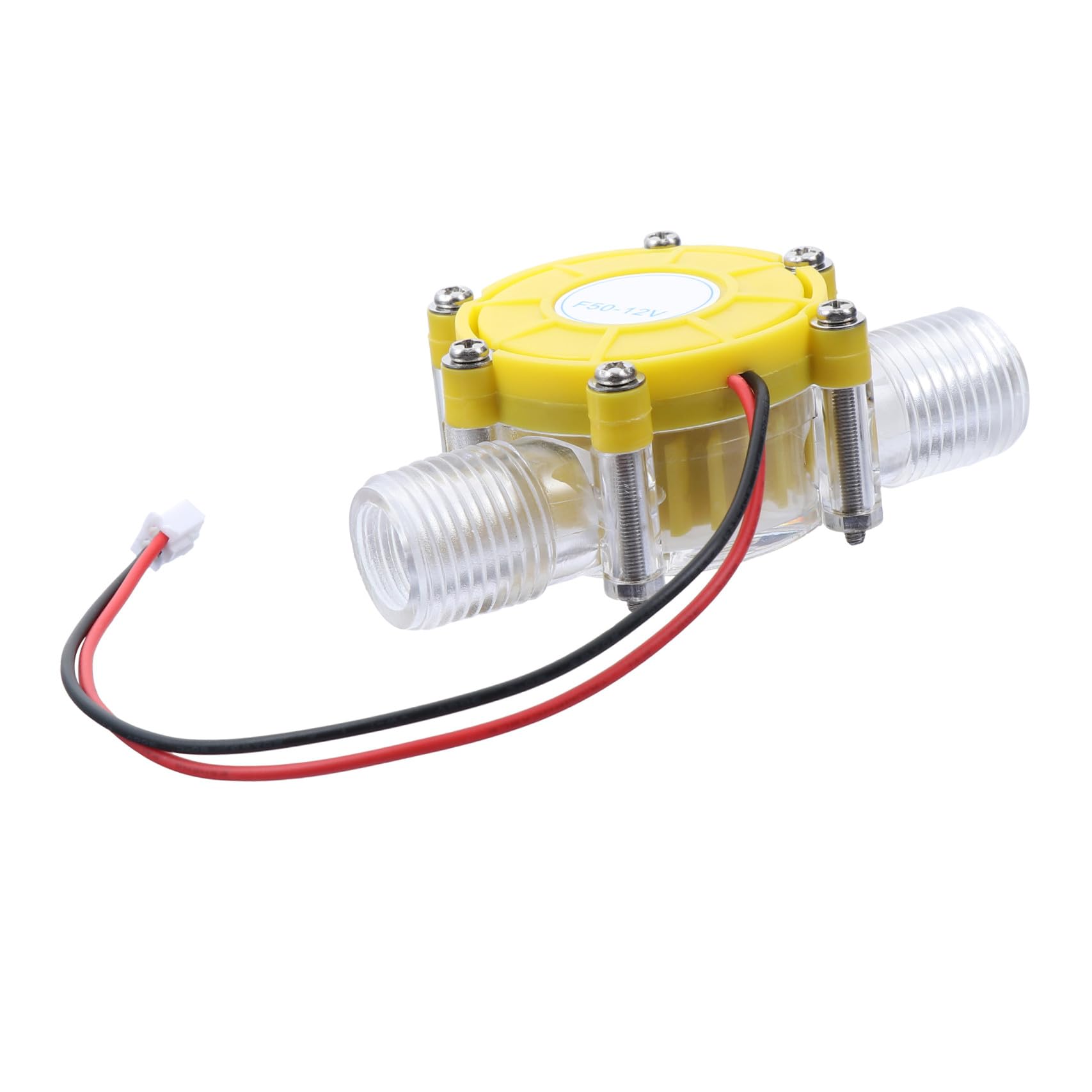 INOOMP Generador Hidroeléctrico de Agua de 12v, Microgenerador de Turbina, PVC, Arranque Baja Presión, Adecuado para Flujo de Agua en Hogar