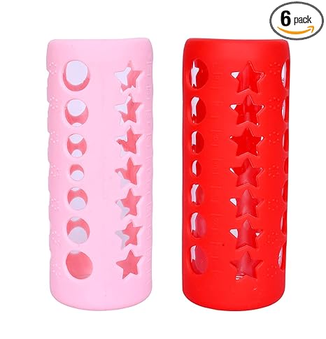 Manan Shopee Baby Feeding Bottle Silicone Warmer Cover/Sleeve Holder/Insulated Protection for Newborns/Infants/Babies (240ml -Multicolor4)
