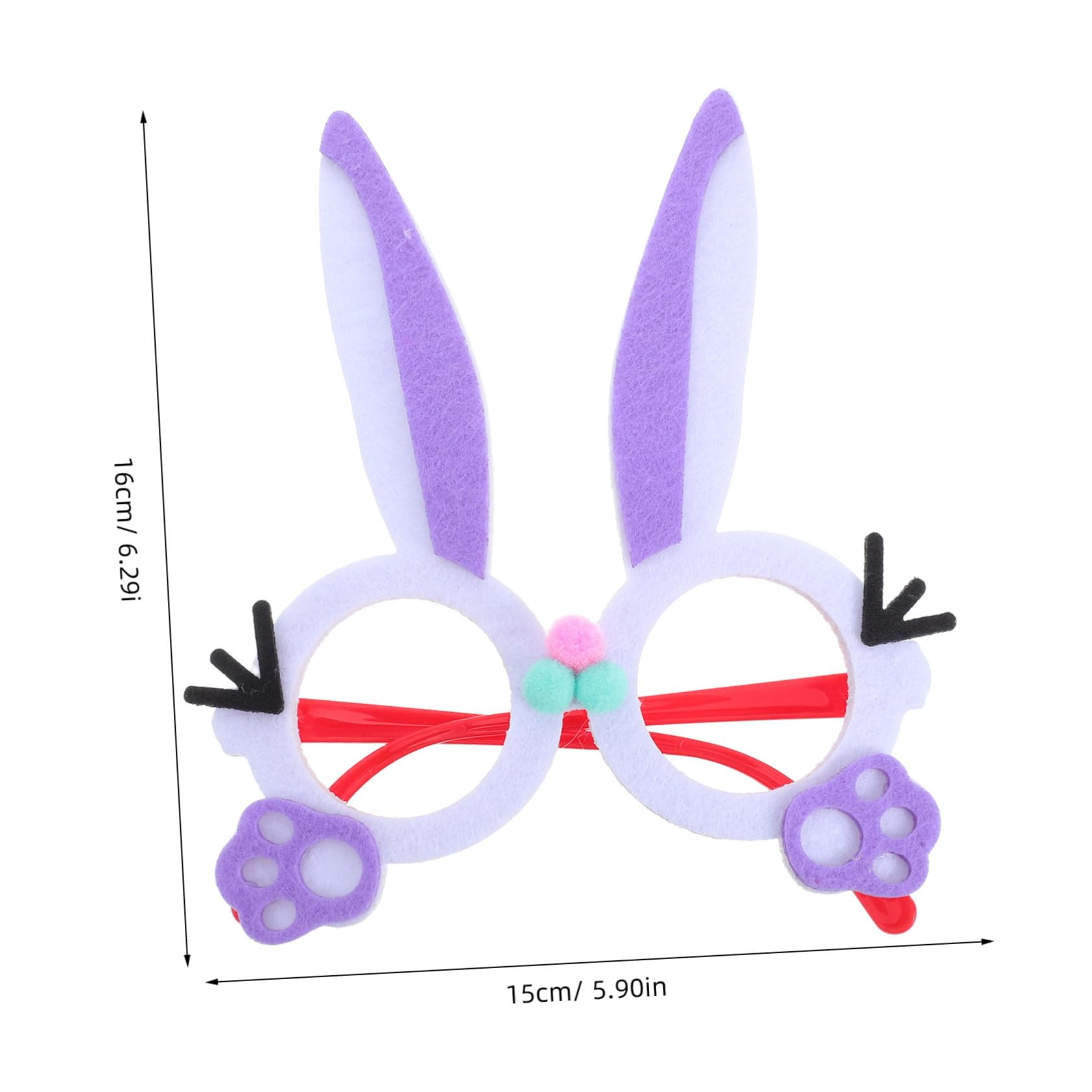 OKUMEYR Bunny Sunglasses Easter Party Glasses Creative Festival Eyewear Photo Accessory