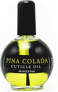 Ellie Chase Moisturizing Cuticle & Nail Care Oil 2.3 Fl Oz - Pina Colada Scented – Infused with Jojoba Oil, Aloe, Vitamin ...