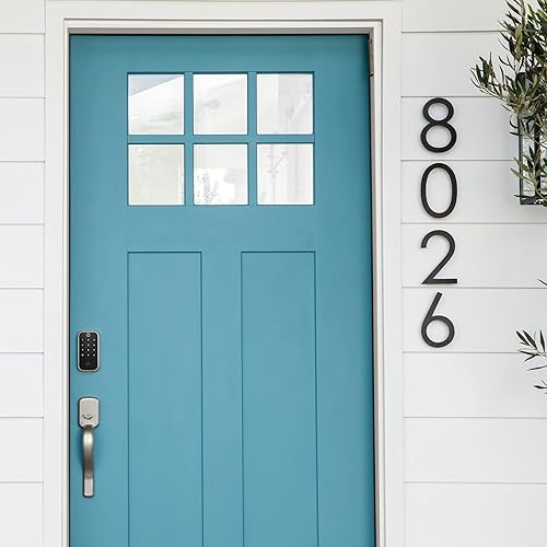 Miniatura 2 de Yale Assure Lock 2 - Cerradura de puerta con código de teclado de gamuza negra con onda Z y llave de respaldo para puerta de entrada delantera o