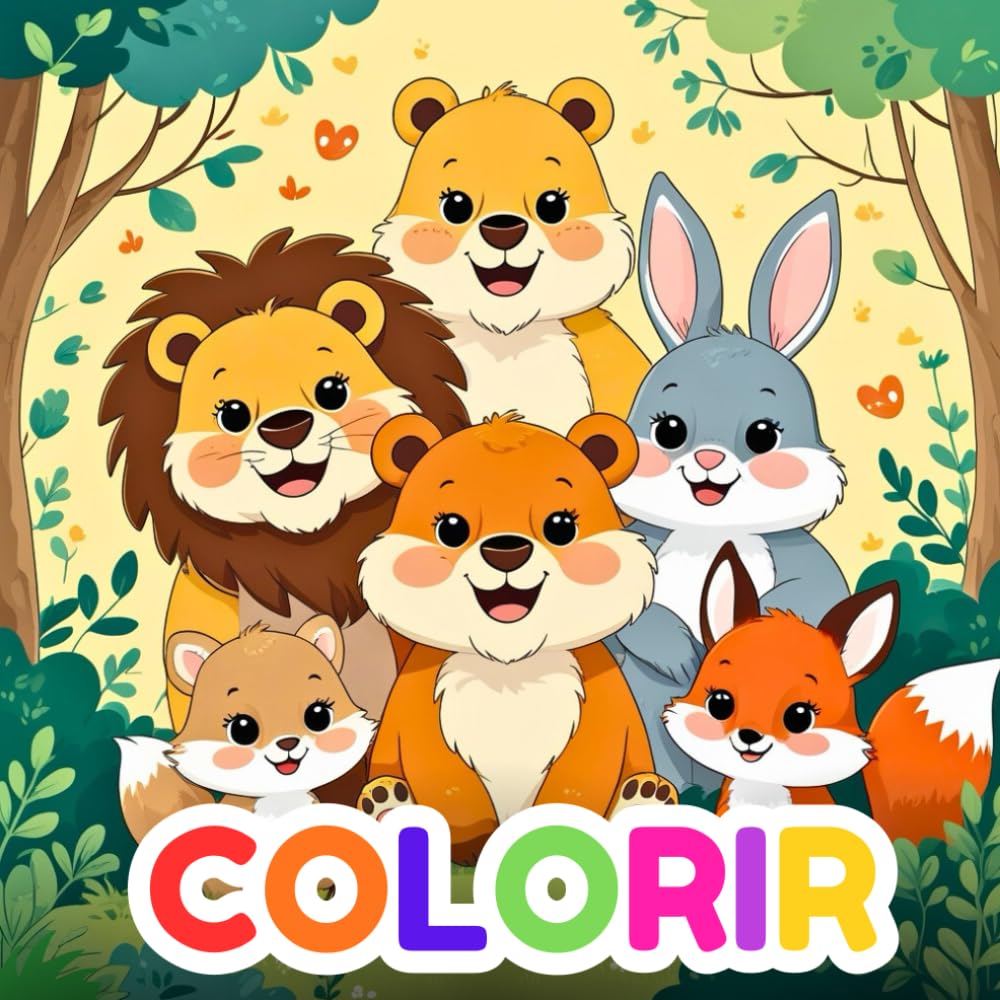 Animais fofos para Colorir: Livros de colorir Infantil (Mundinho Mery)