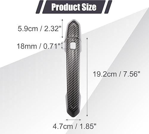 Miniatura 7 de X AUTOHAUX Kit de cubierta de manija de puerta exterior exterior delantera trasera izquierda derecha para Cadillac XT4 XT5 XT6 CT4 CT6 CTS ATS XTS