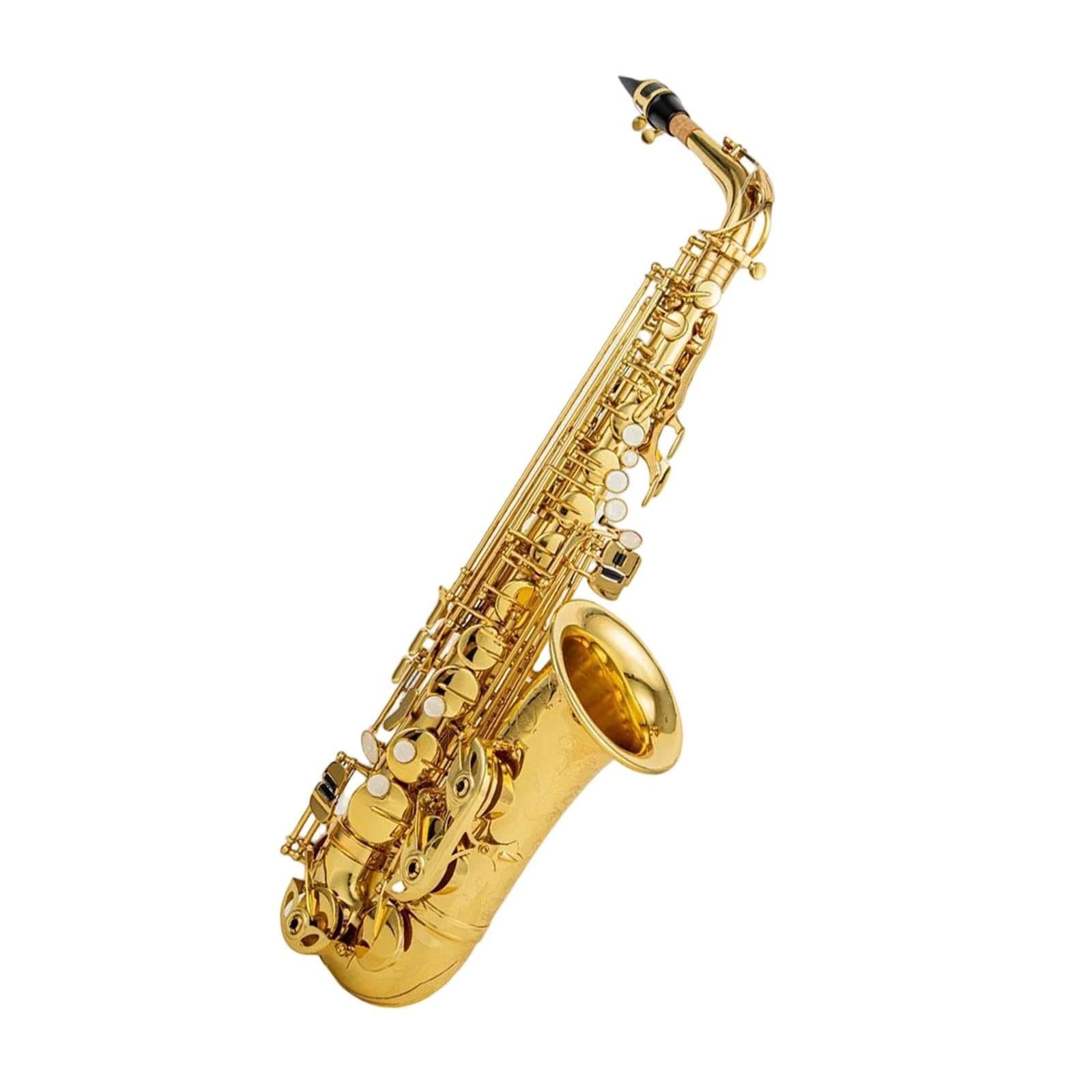 Saxofón Adultos Saxofón Alto De Latón Lacado En Oro