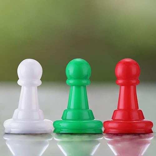 Miniatura 5 de Zonon 64 piezas de juegos de mesa, piezas de ajedrez de plástico multicolor, 1 pulgada a granel para tablero de componentes de mesa, accesorios de