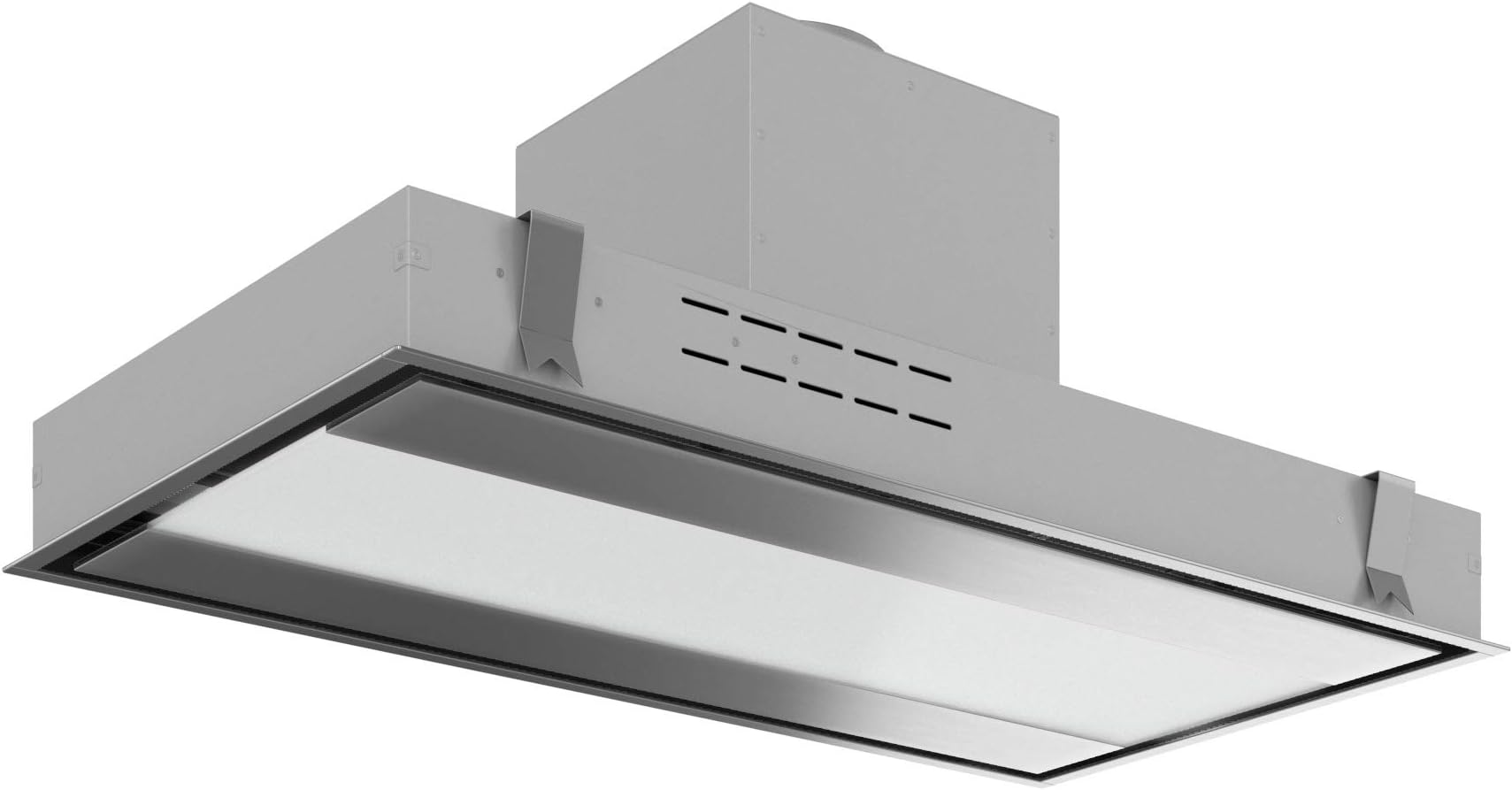 Futuro Futuro Island-mount DUCTED only Range Hood 38" 940-CFM | Skylight | Stainless Steel Vent Hood | Unique In-Ceiling Exhaust Hood |Remote Control, Ultra-Quiet with Blower