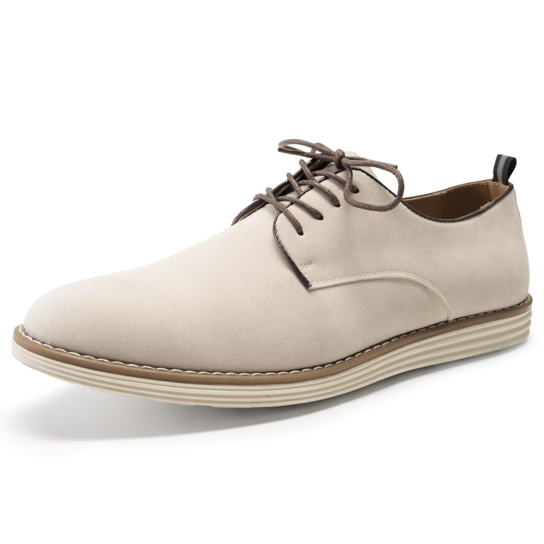 Allthemen Chaussures à Lacets Hommes Ville Oxfords Formal Derbys Plat | Suede Velours,Vintage,Semelle Caoutchouc Antidérapante,Léger Respirant,Confortable,Basse,Casual Conduite,Business Casual