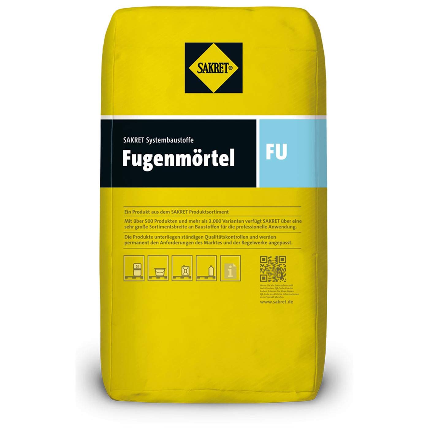 Sakret Fugenmörtel Fugenmörtel FU dunkelgrau 44 25kg