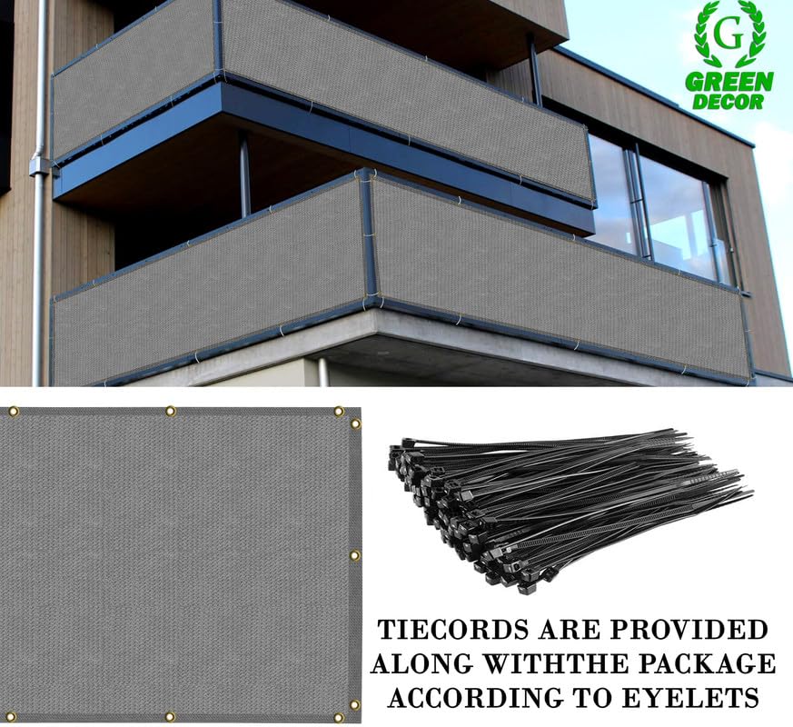 Image of HDPE Fabric Self Fold Baby Kids Safety Net Protector for Balcony & Staircase Railing Guard,Balcony Stairway Net Baby Safety Products for Indoor&Outdoor(Grey Color, 0.90X9 MTR)